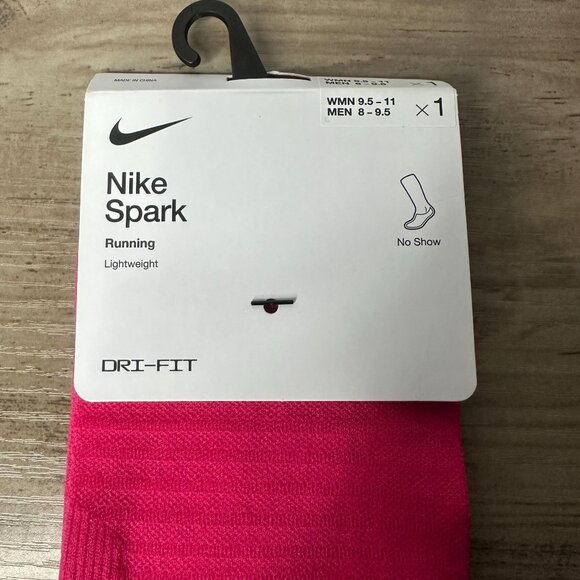 NWT Nike Women Spark Lightweight No Show Run Socks Pink Size Medium (DA3589-667) - Picture 2 of 9